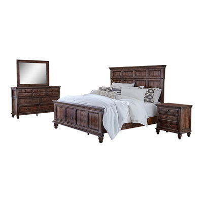 Kionah Weathered Burnished Brown 4-Piece Bedroom Set