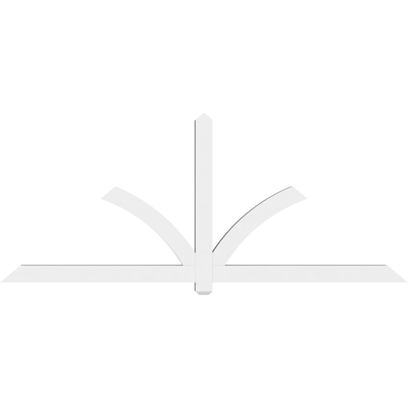 Support pour pignon en PVC Redmond, H 40 po x l 96 po (pas : 10/12), P 4 po x F 4 po