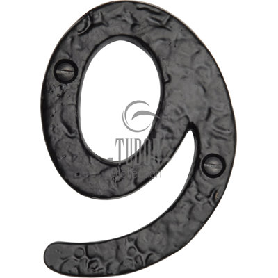 Tudor 10.2cm H Iron House Number