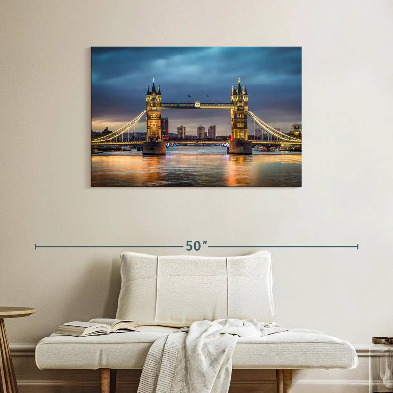 Lilie Bright Tower Bridge, H 26 po x l 39 po