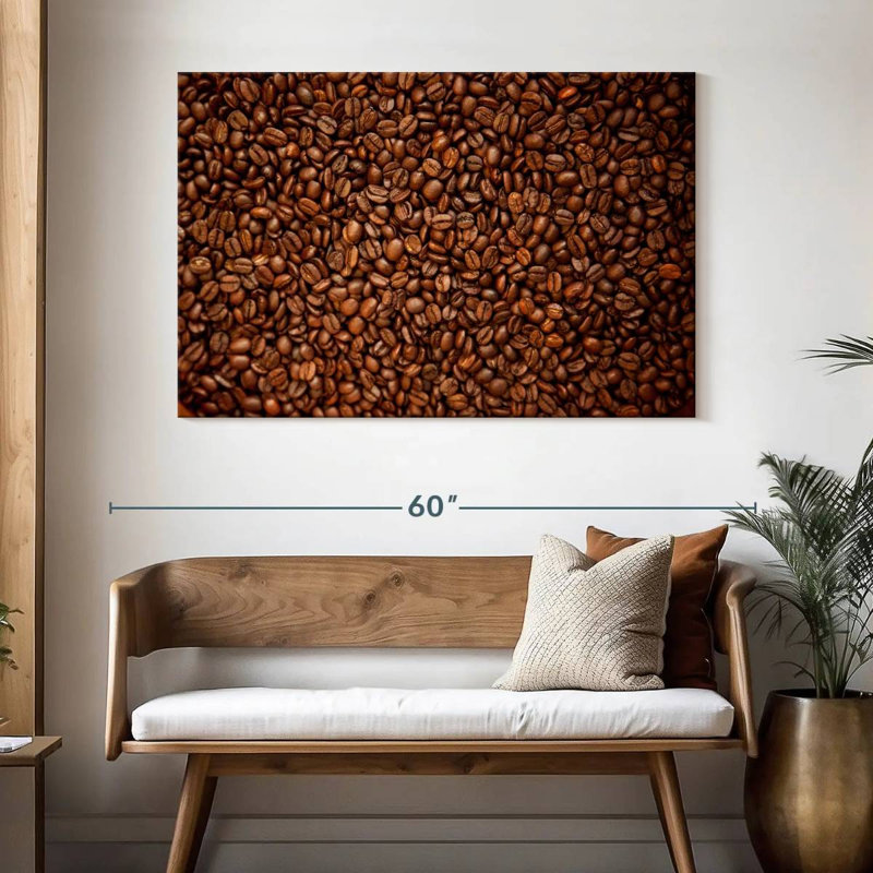 Grains de café foncés Yarlin, H 32 po x l 48 po