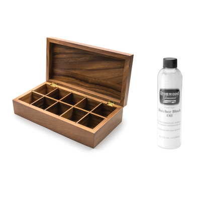 Ironwood Gourmet Wood Tea Box