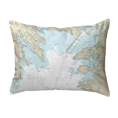 Cape Cod, MA Non Corded Outdoor Rectangular Throw Pillow