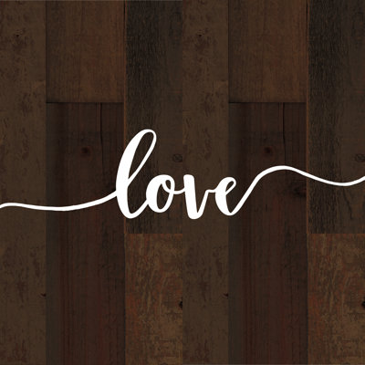 Love On Boards - Wrapped Canvas Print