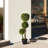 90cm Faux Moss Topiary in Cement Pot