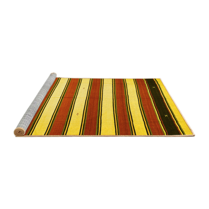 Harrisson Performance Striped Indoor Rug, Square 3'