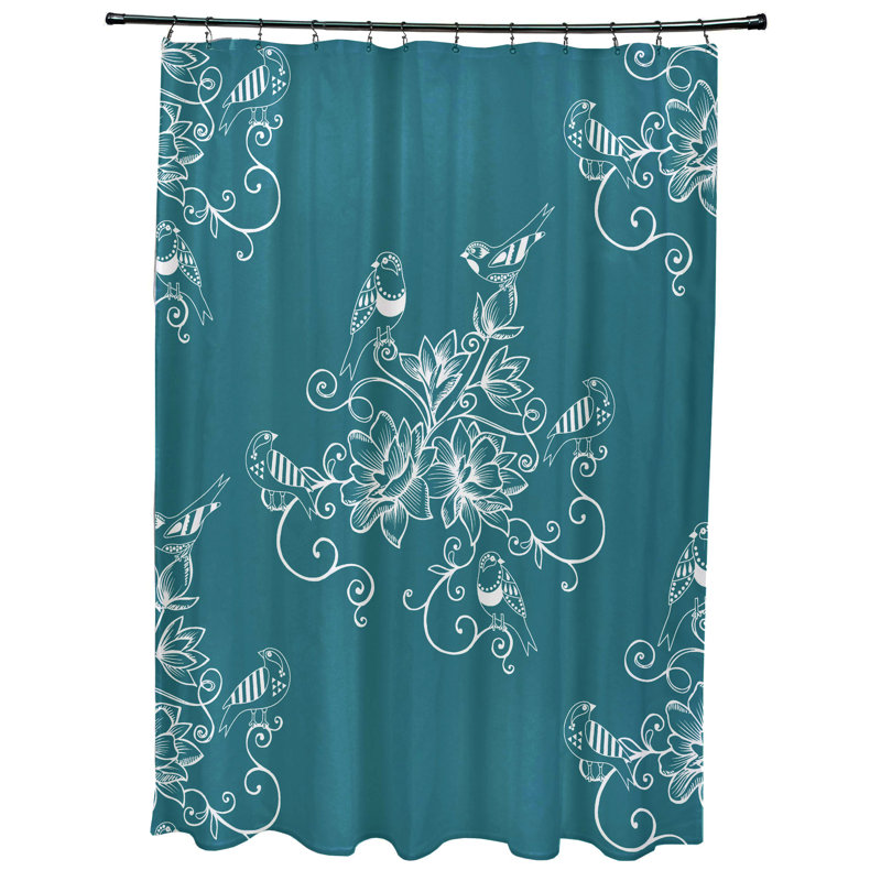 Rideau de douche Everill, Bleu sarcelle