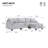 100” L-Shaped Sectional Sleeper Sofa