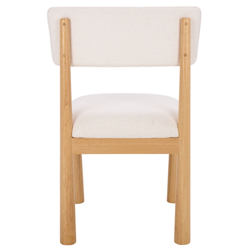 Koki Dining Chair, White, Natural