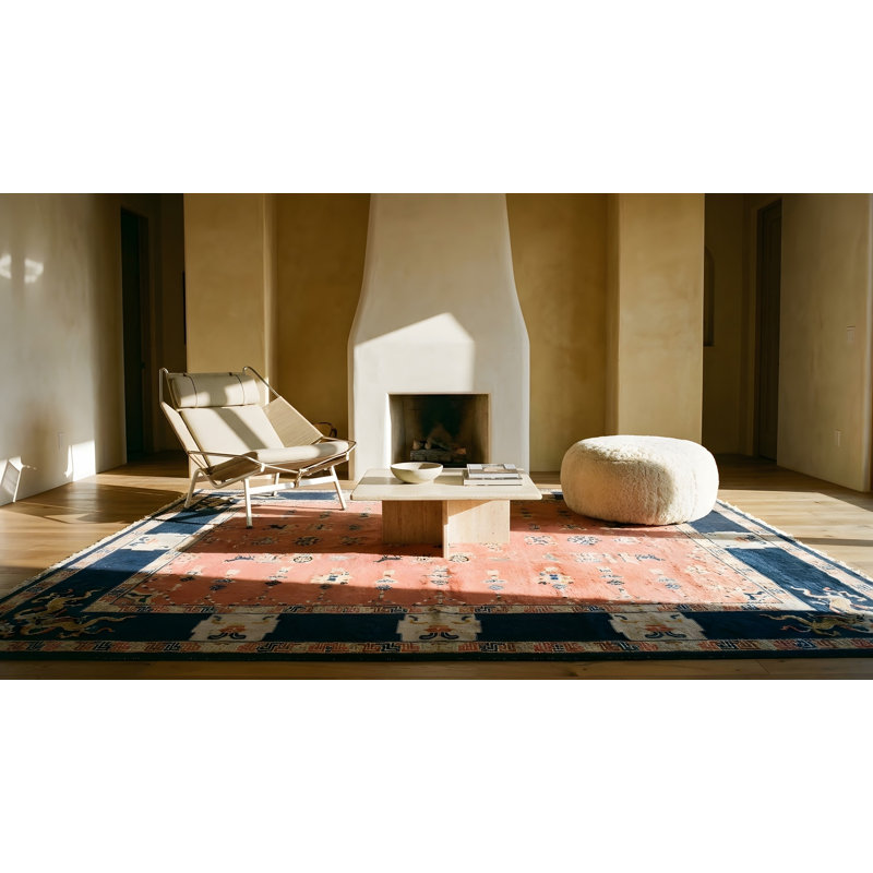 Tapis de couloir antique en laine