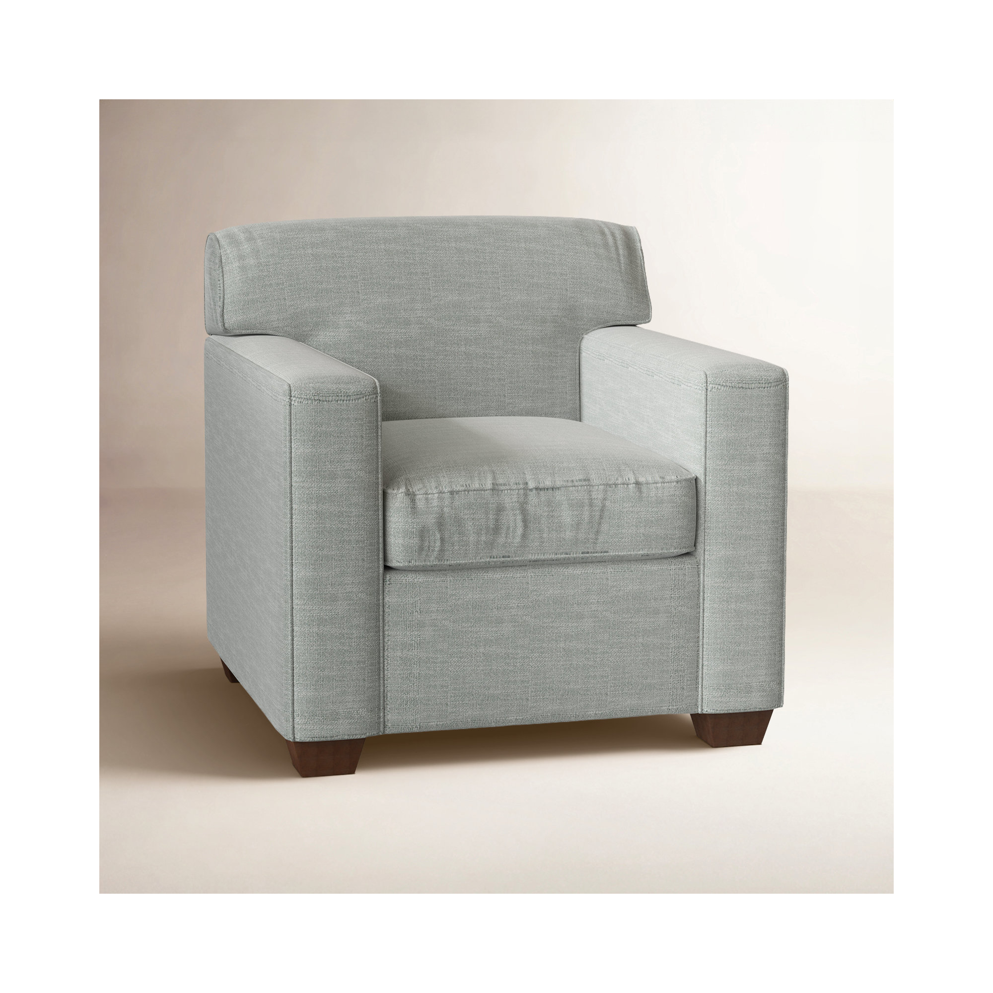 Rennie Upholstered Armchair, Conversation Capri Basketweave
