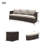 Anazco 89'' Wide Curved Patio Daybed with Cushions-90655526-64613535