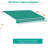& Water- Balcony Awning - 13' X 8', , Manual Crank 8' Retractable For Patio Protected,