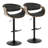Arabelle Adjustable Faux Leather Bar Stool with Rounded T Footrest (Set of 2)-93302582-93302583
