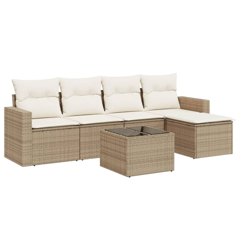 Vidaxl Garden Sofa Set PE Rattan Large Modular Garden Sofa Set
