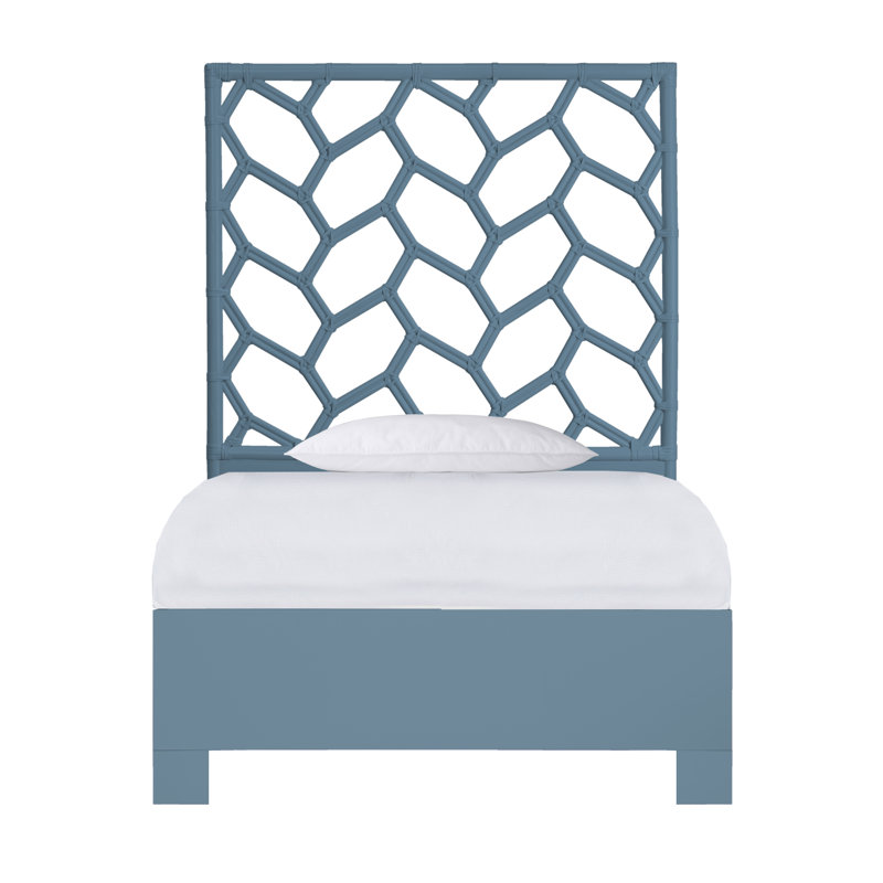 Silas King Platform Bed, Light Blue, Twin, Regatta Blue