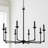 8 - Light Steel Dimmable Chandelier