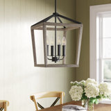 Icarus 4 Light Lantern Geometric Chandelier