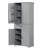 Grey Storage Unit For Bathroom With Efficient Space Utilization Cabinet Three Rack