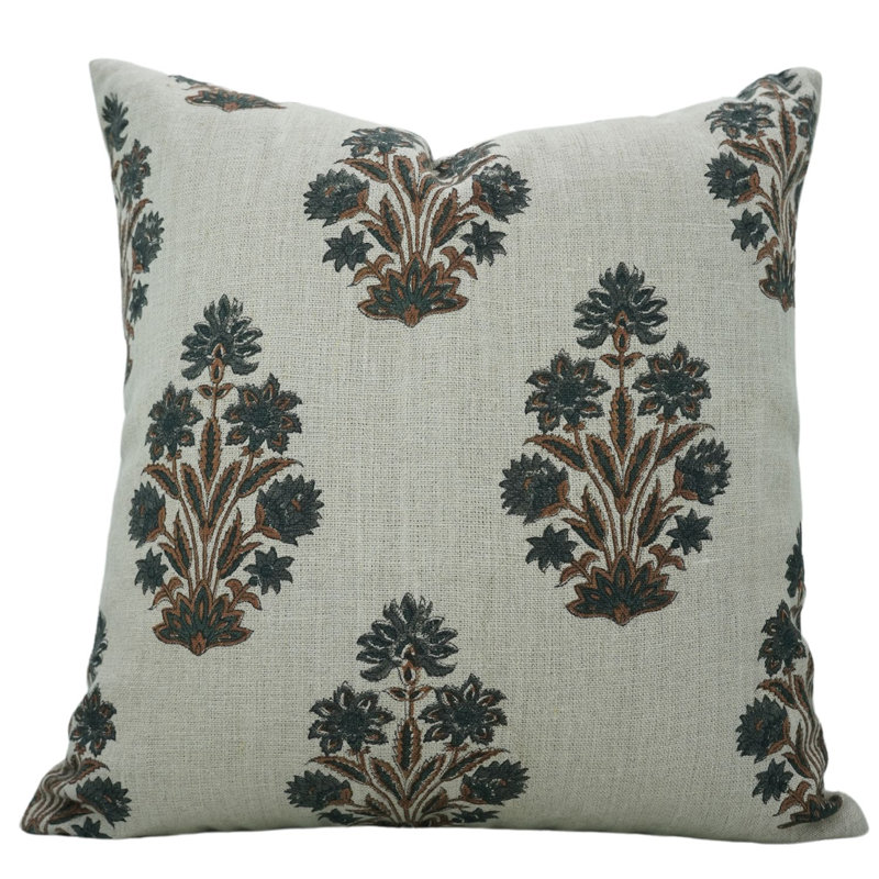 Housse de coussin à motif floral Fab divine Home Decor, Morpankh, H 20 po x l 20 po, Carrée