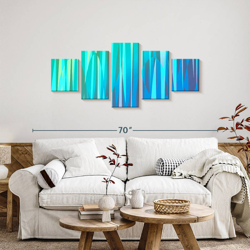 Swaying Spectrum II, 24" H x 55" W