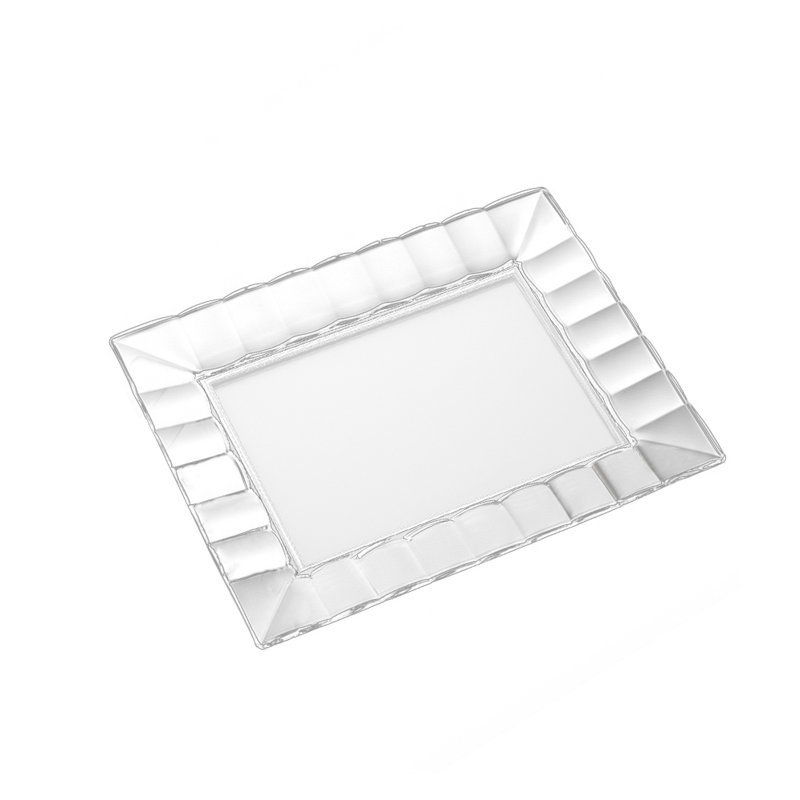 Barski - Verre - Plateau - Rectangulaire - Plateau de service - 8,75 po de long - 6,75 po de large - Fabriqué en Europe