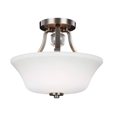 Scrivner Glass Semi Flush Mount