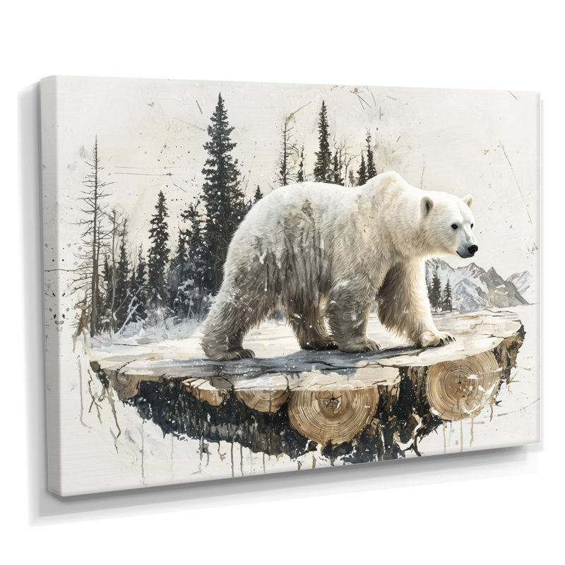 Glennda - animaux, art mural, H 12 po x l 20 po, Toile tendue