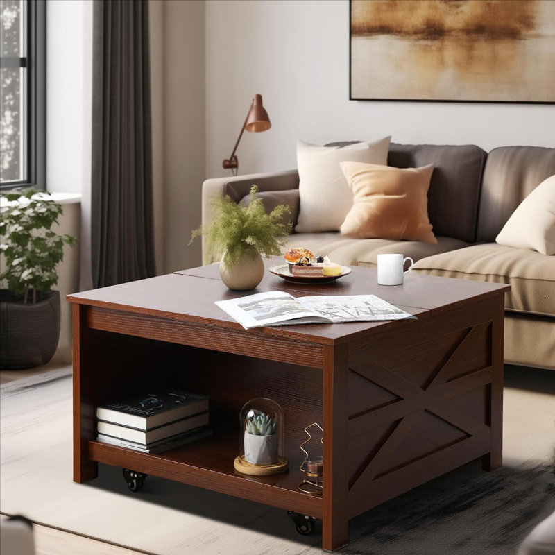 Table basse Evajoy, Brun, Brun