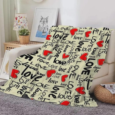 Jeté Love, jeté Couples Valentines, jeté pour couple, cadeaux d'anniversaire de fiançailles de mariage pour femmes, cadeaux pour la Saint-Valentin pour les époux, 30 po x 40 po