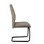 Chaise de salle à manger, ensemble de 2, latérales, rembourrées, cuisine, salle à manger, hauteur 39 po, tissu brun, métal noir, contemporain, moderne-972130087