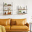 60cm W Metal Wall Mounted Shelving Unit
