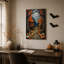 «Glowing Jack O Lanterns on Stone Path Through Halloween», art mural sur toile-1972198931