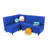 Kid Comfort Collective Modular L-Shaped Seating, 3-Piece Set - Blue-124164515
