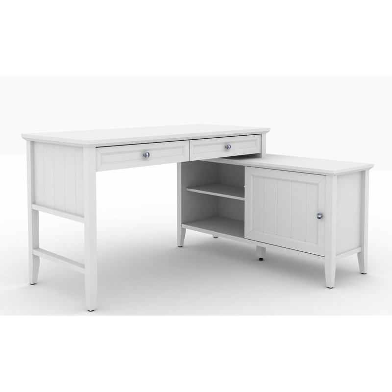 Dunnom C 145 E L-Shaped Desk, White