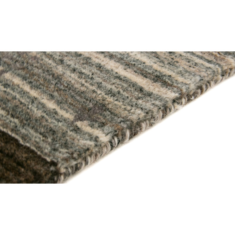 Geometric Wool Hand Woven Area Rug, Rectangle 120 x 170cm