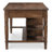 Darian Kitchen Island Brown