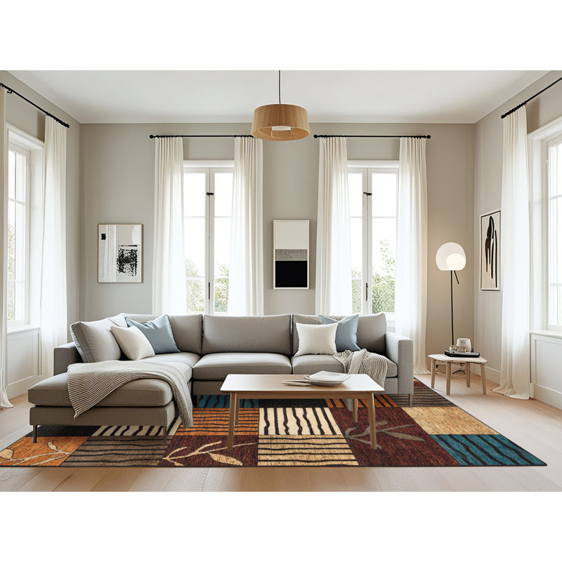 Tapis abstrait moderne 4220, Rectangle 8 pi x 12 pi
