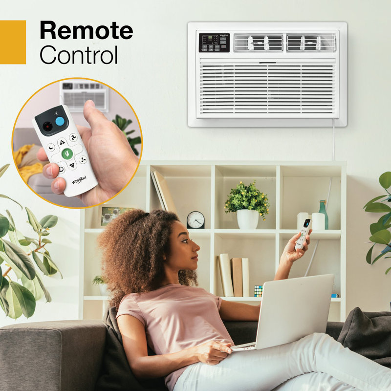 Whirlpool 12,000 BTU 230V Through the Wall Air Conditioner with Supplemental Heat, 12000