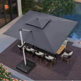 Sim 9.84' x 13.11' Rectangular Cantilever Umbrella (Must Purchase Base Separately)