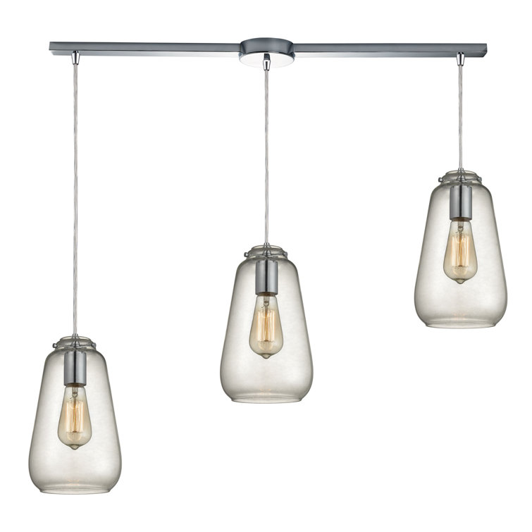 Luminaire suspendu en forme de cloche 3 lumières Toothman