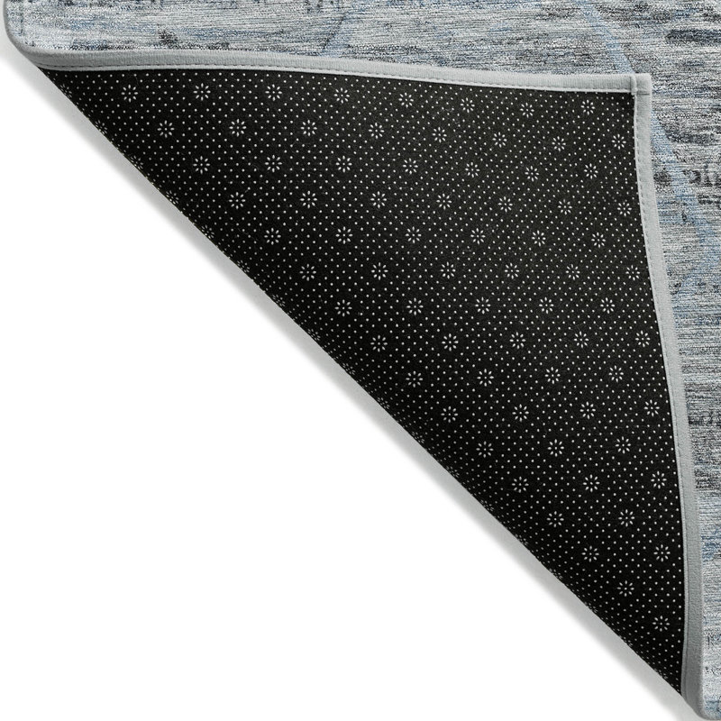 Tapis intérieur / extérieur bleu Flamara, 8 pi x 8 pi