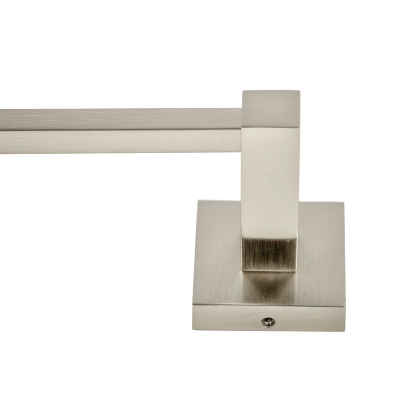 Barre à serviettes murale Capri, H 1,89 po x L 18,88 po x P 2,8 po, Nickel brossé