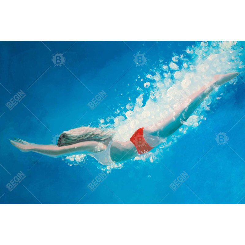 «Diving Jump», H 24 po x l 36 po