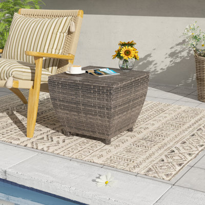 Aura Outdoor 19.68'' W 13 Gallons Wicker Deck Box