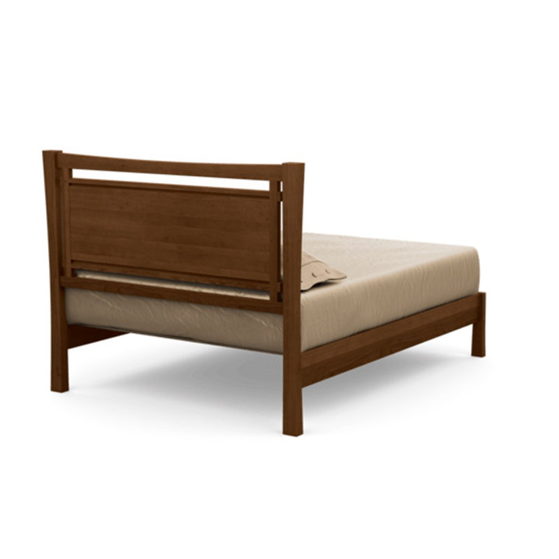 Monterey Upholstered Bed, Natural Cherry, Full, Ebony