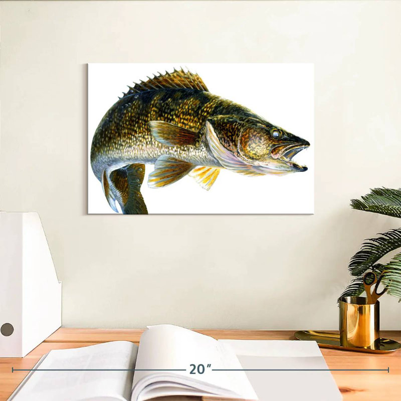 Break Line Walleye, 8" H x 12" W