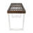 Patio Dining Bench With Iron Legs-1675978020