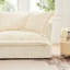 Comfy Cloud, 3 places, velours côtelé crème, siège profond avec option luxueuse pour la maison, coussin-1112924907