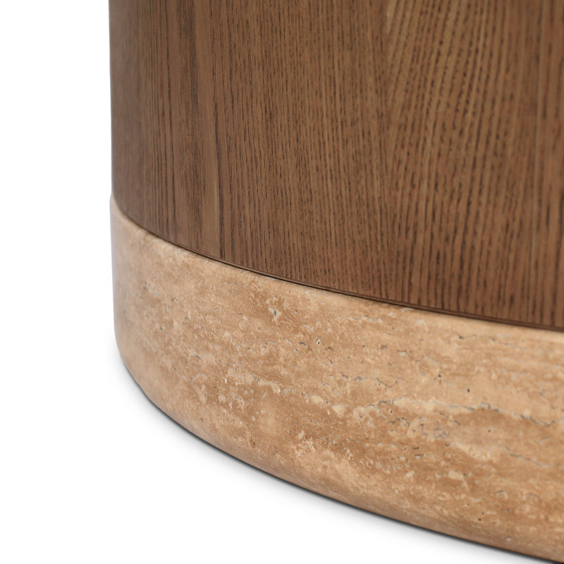 Table basse Sager - Travertin doré